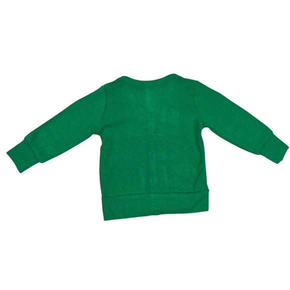 Kyte Baby Fern Green Bamboo Jersey V-Neck Cardigan with Pockets - Size 6-12M - Picture 4 of 5